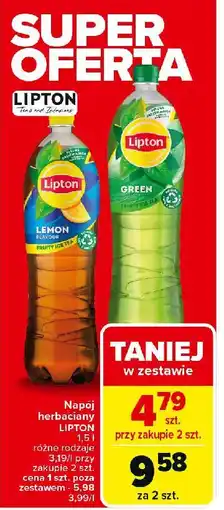 Carrefour Market Herbata mrożona classic Lipton Green Ice Tea oferta