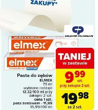 Carrefour Market Pasta do zębów przeciw próchnicy whitening Elmex oferta