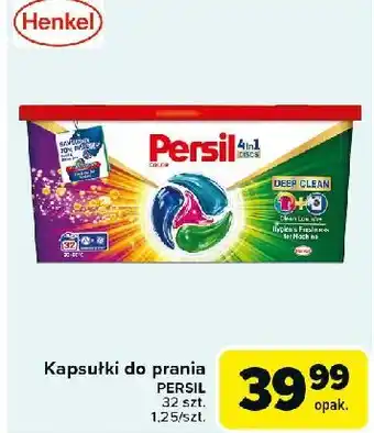 Carrefour Market Kapsułki do prania 4in1 deep clean color Persil Discs oferta