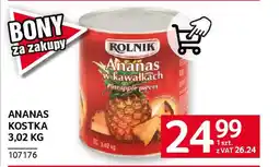 Selgros Ananas kostka oferta