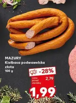 Kaufland Kiełbasa podwawelska złota Mazury Ełk oferta