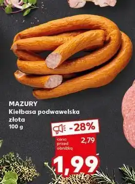 Kaufland Kiełbasa podwawelska złota Mazury Ełk oferta