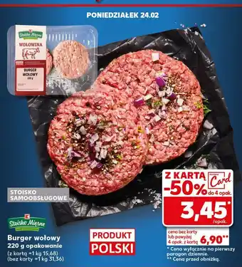 Kaufland Burger wołowy Stoisko Mięsne oferta