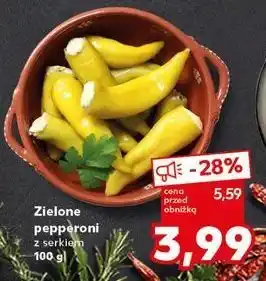 Kaufland Zielone pepperoni z serem oferta