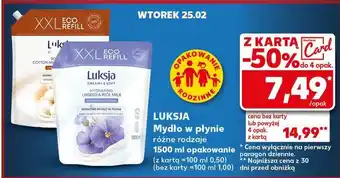 Kaufland Mydło w płynie cotton milk & provitamin b5 Luksja Creamy Soft oferta