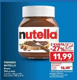 Kaufland Krem czekoladowo-orzechowy Nutella oferta