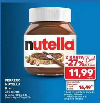 Kaufland Krem czekoladowo-orzechowy Nutella oferta