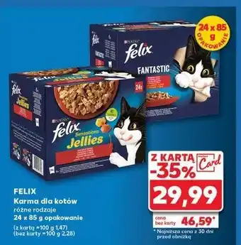 Kaufland Karma dla kota wiejskie smaki w galaretce Purina Felix Sensations Jellies oferta