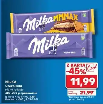 Kaufland Czekolada choco & biscuit Milka Mmmax oferta