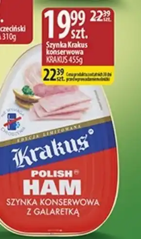 Delisso Delikatesy Krakus Szynka konserwowa z galaretką 455 g oferta