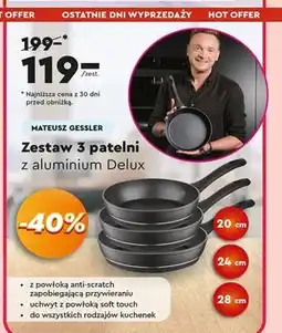 Biedronka Zestaw patelni Delux oferta