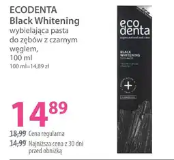 Hebe Ecodenta black whitening wybielająca pasta do zębów oferta