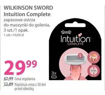 Hebe Wilkinson sword intuition complete zapasowe ostrza oferta