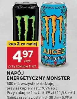 Stokrotka Optima Monster Energy Mango Loco Gazowany napój energetyczny 500 ml oferta