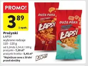 Intermarche Łapsy Prażynki w kratkę solone 110 g oferta