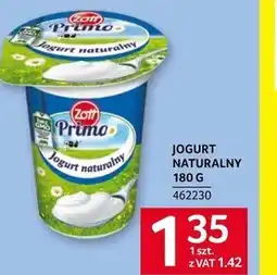 Selgros Zott Primo Jogurt naturalny 180 g oferta