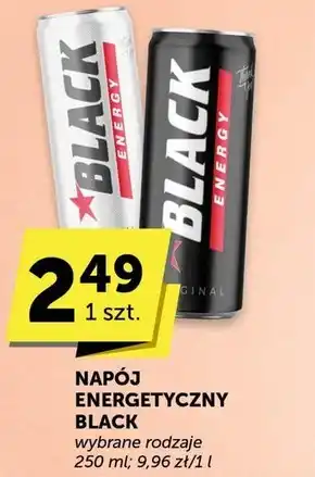 Groszek Black Energy Original Gazowany napój energetyzujący 250 ml oferta