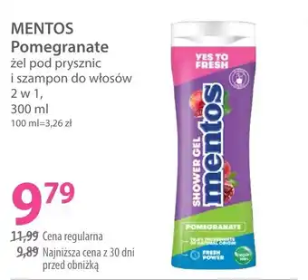 Hebe Mentos pomegranate żel pod prysznic, szampon do włosów oferta