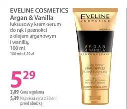 Hebe Eveline cosmetics argan & vanilla krem-serum oferta