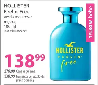 Hebe Hollister feelin' free woda toaletowa męska oferta