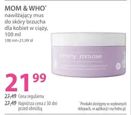 Hebe Mom & who nawilżający mus do skóry brzucha oferta