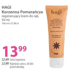 Hebe Hagi korzenna pomarańcza regenerujący krem do rąk oferta