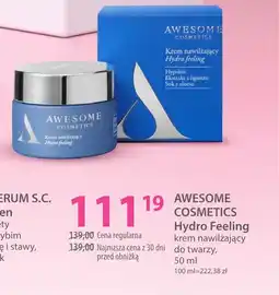 Hebe Awesome cosmetics hydro feeling krem nawilżający oferta