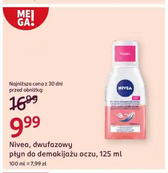 Rossmann Nivea, dwufazowy płyn do demakijażu oczu oferta