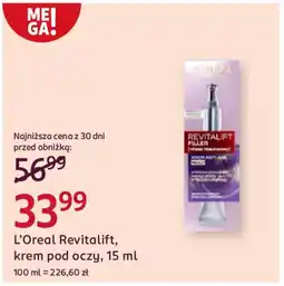 Rossmann L'Oreal Revitalift, krem pod oczy oferta