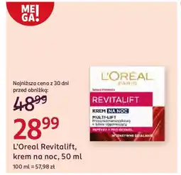 Rossmann L'oreal revitalift, krem na noc oferta