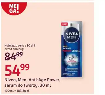 Rossmann Nivea, Men, Anti-Age Power, serum do twarzy oferta