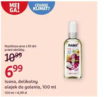 Rossmann Isana, delikatny olejek do golenia oferta