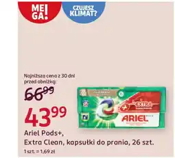 Rossmann Ariel pods+, extra clean, kapsułki do prania oferta