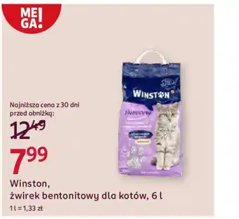 Rossmann Winston żwirek bentonitowy dla kotów oferta