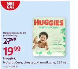 Rossmann Huggies, Natural Care, chusteczki nawilżane oferta