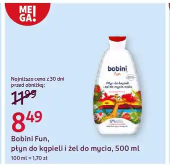 Rossmann Bobini Fun, płyn do kąpieli i żel do mycia oferta