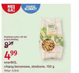 Rossmann enerBiO, chipsy bananowe, słodzone oferta