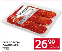 Selgros Chorizo extra plastry oferta