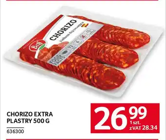 Selgros Chorizo extra plastry oferta