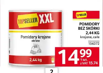 Selgros Pomidory bez skórki oferta