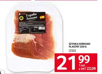 Selgros Szynka serrano plastry oferta