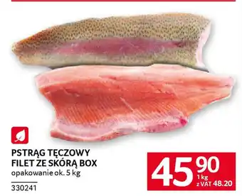 Selgros Pstrąg tęczowy filet ze skórą box oferta