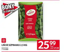 Selgros Liście szpinaku oferta