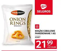 Selgros Krążki cebulowe panierowane oferta