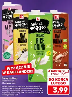 Kaufland Napój owsiany K - take it veggie oferta