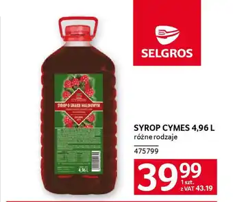 Selgros Syrop cymes oferta