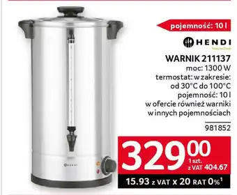 Selgros Warnik 211137 oferta