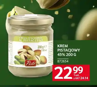 Selgros Krem pistacjowy 45% oferta