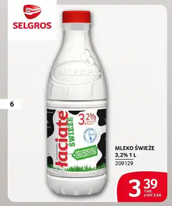 Selgros Mleko świeże 3,2% oferta