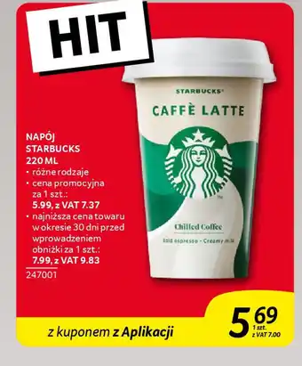 Selgros Napój starbucks oferta